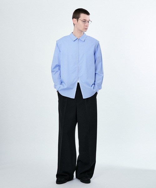 M TO R（ムウトアール）の「2WAY PADDED L/S GGM CHECK SHIRTS（シャツ/ブラウス・レディース・ブルー/ブラック・38/40/42）」の18枚目の写真