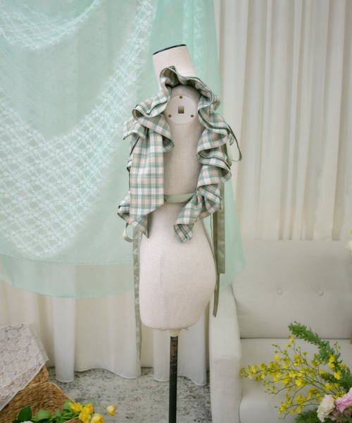 kutir（クティール）の「【クティールとレトロ】SET着用可　2WAYフリルリボンハーネス（その他トップス・レディース・グリーン/アイボリー/ブルー/ベージュ/ブルー系その他/ブラック/パープル/オレンジ/レッド/ダークグリーン・FREE）」の12枚目の写真