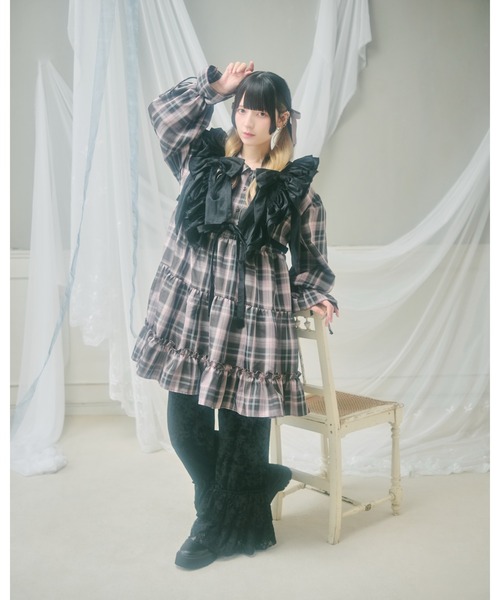 セール】【クティールとレトロ】SET着用可 2WAYフリルリボンハーネス