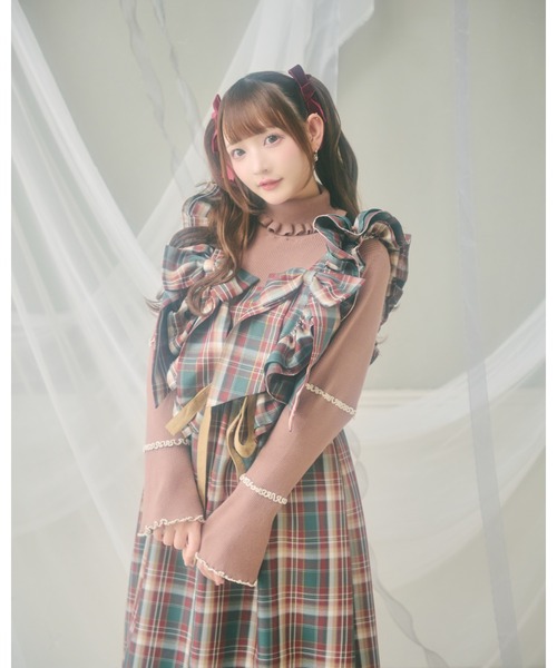 セール】【クティールとレトロ】SET着用可 2WAYフリルリボンハーネス