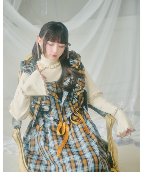 セール】【クティールとレトロ】SET着用可 2WAYフリルリボンハーネス