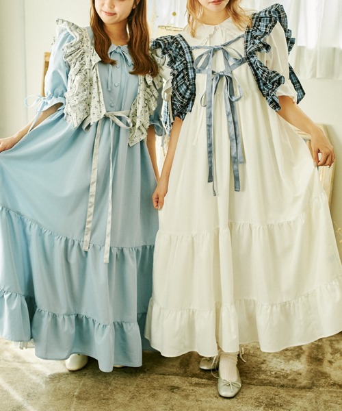 kutir（クティール）の「【クティールとレトロ】SET着用可　2WAYフリルリボンハーネス（その他トップス・レディース・グリーン/アイボリー/ブルー/ベージュ/ブルー系その他/ブラック/パープル/オレンジ/レッド/ダークグリーン・FREE）」の15枚目の写真