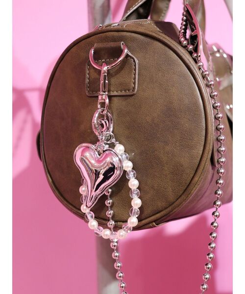 jouetie（ジュエティ）の「ハートモチーフビーズチャーム（チャーム・レディース・クリア/シルバー・FREE）」の6枚目の写真