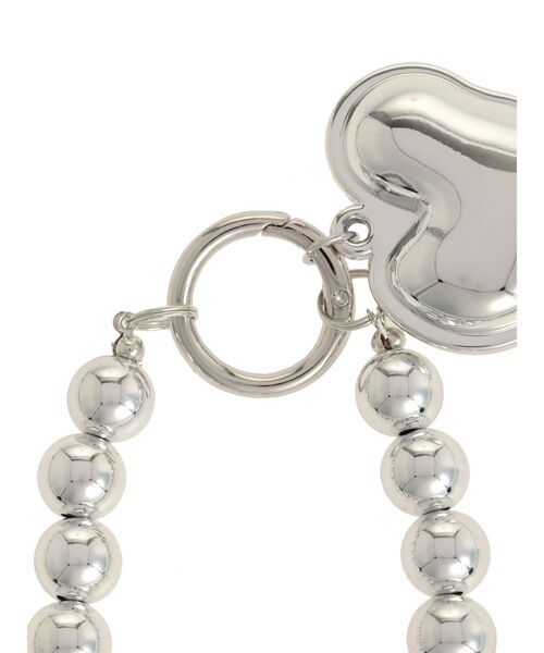 jouetie（ジュエティ）の「ハートモチーフビーズチャーム（チャーム・レディース・クリア/シルバー・FREE）」の8枚目の写真