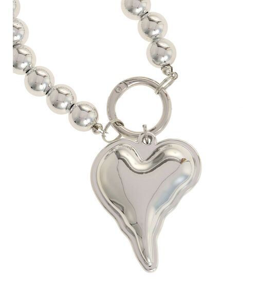 jouetie（ジュエティ）の「ハートモチーフビーズチャーム（チャーム・レディース・クリア/シルバー・FREE）」の9枚目の写真