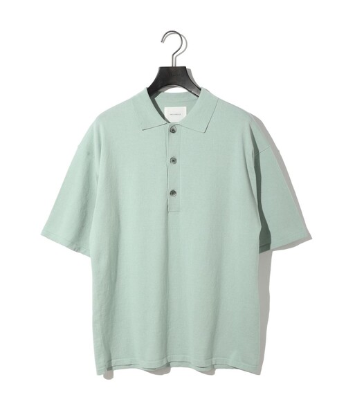 MIDIUMISOLID / ミディウミソリッド MIDIUMISOLID for Ladies ポロニットプルオーバー セール】 MIDIUMISOLID for Ladies ポロニットプルオーバー