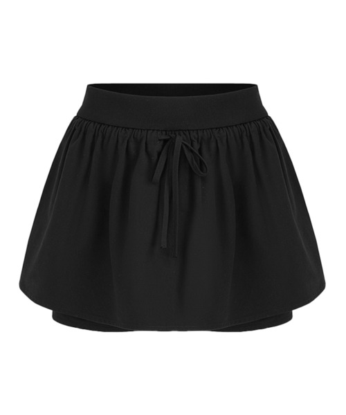セール】レイヤードデザイン キュロットショートパンツ フレア