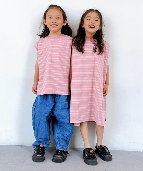 BREEZE（ブリーズ）の「【WEB限定/ジュニア対応】ボーダーワンピース