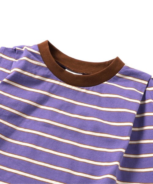 BREEZE(ブリーズ)の「【WEB限定/ジュニア対応】ボーダーワンピース(ワンピース・キッズ・オレンジ/パープル/ミント/ピンク/ブラック・90/100/80/140/110/130/120)」の15枚目の写真