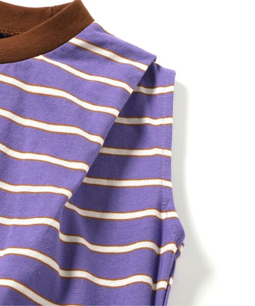 BREEZE(ブリーズ)の「【WEB限定/ジュニア対応】ボーダーワンピース(ワンピース・キッズ・オレンジ/パープル/ミント/ピンク/ブラック・90/100/80/140/110/130/120)」の16枚目の写真
