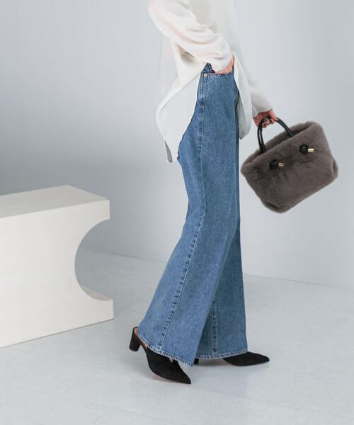 NEEDBY heritage（ニードバイヘリテージ）の「NEEDBY heritage　ANNIE PANTS（デニムパンツ・レディース・ブルー/ダークグレー・25/26/27/24）」の16枚目の写真