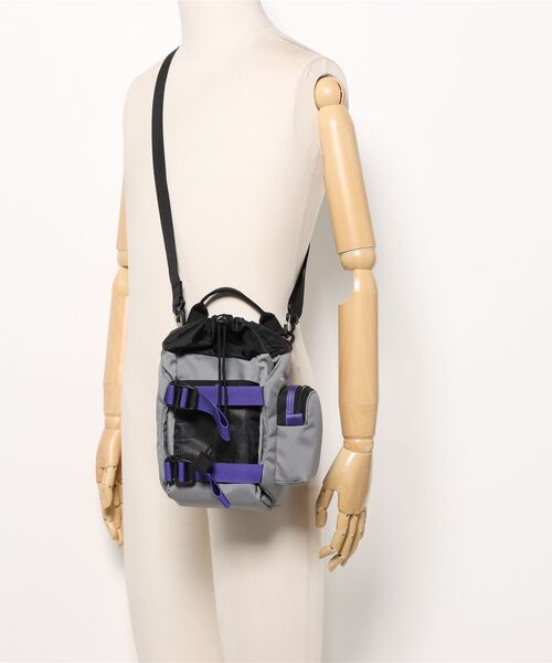 master-piece(マスターピース)の「【master-piece /マスターピース】 HugSack Drawstring Shoulder Bag S(ショルダーバッグ・メンズ・グレー/サックスブルー/ブラック・FREE)」の7枚目の写真