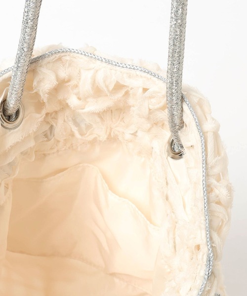 niko and...(ニコアンド)の「オリジナルリボンレーストートバッグ(トートバッグ・レディース・オレンジ/アイボリー/グリーン・0)」の6枚目の写真