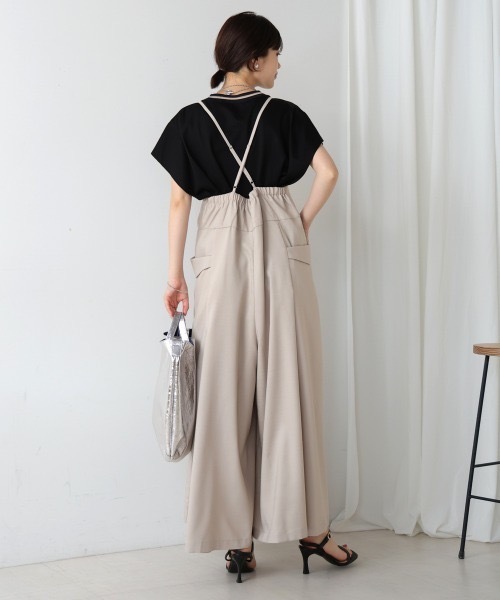 Bou Jeloud（ブージュルード）の「キャミタックサロペット（サロペット/オーバーオール・レディース・ブラック/ベージュ・MEDIUM）」の9枚目の写真