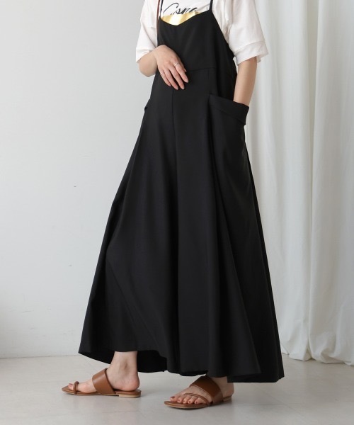 Bou Jeloud（ブージュルード）の「キャミタックサロペット（サロペット/オーバーオール・レディース・ブラック/ベージュ・MEDIUM）」の21枚目の写真