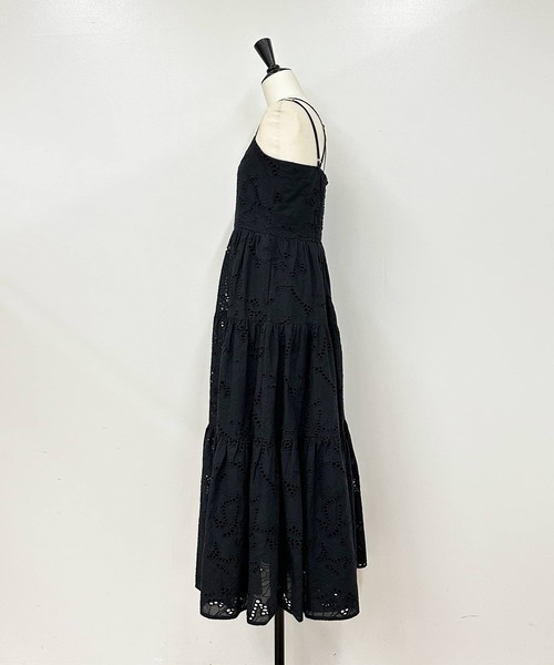 NOELA（ノエラ）の「【15周年】エンブロイダリーレースキャミワンピ（ワンピース・レディース・オフホワイト/ブラック/サックスブルー・S/M）」の7枚目の写真