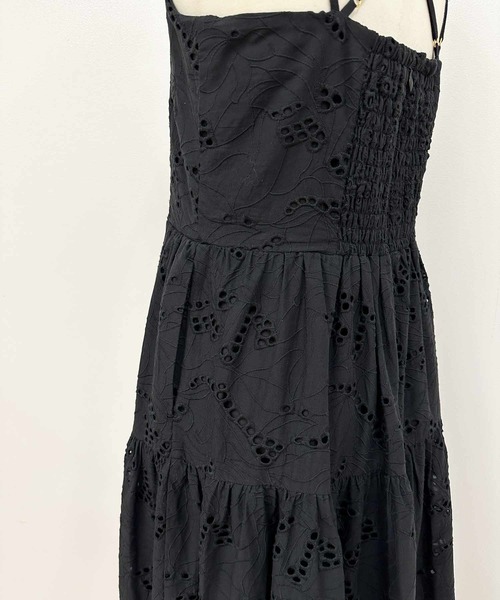 NOELA（ノエラ）の「【15周年】エンブロイダリーレースキャミワンピ（ワンピース・レディース・オフホワイト/ブラック/サックスブルー・S/M）」の10枚目の写真
