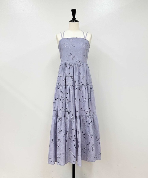 NOELA（ノエラ）の「【15周年】エンブロイダリーレースキャミワンピ（ワンピース・レディース・オフホワイト/ブラック/サックスブルー・S/M）」の13枚目の写真