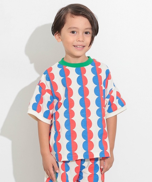 Ocean&Ground（オーシャン&グラウンド）の「ソウガラＴシャツ（Tシャツ/カットソー・キッズ・ドット/サンドベージュ/パープル・80/90/95/100/110/120/130/140）」の3枚目の写真