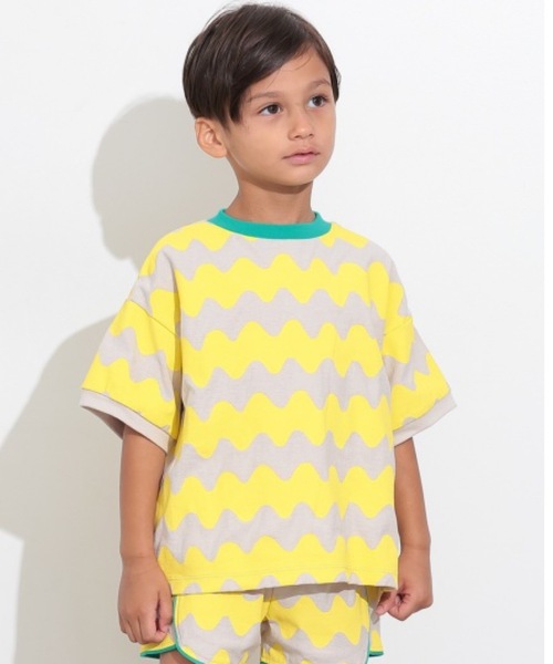 Ocean&Ground（オーシャン&グラウンド）の「ソウガラＴシャツ（Tシャツ/カットソー・キッズ・ドット/サンドベージュ/パープル・80/90/95/100/110/120/130/140）」の2枚目の写真