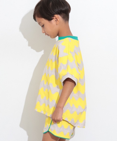 Ocean&Ground（オーシャン&グラウンド）の「ソウガラＴシャツ（Tシャツ/カットソー・キッズ・ドット/サンドベージュ/パープル・80/90/95/100/110/120/130/140）」の15枚目の写真