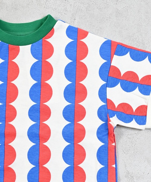 Ocean&Ground（オーシャン&グラウンド）の「ソウガラＴシャツ（Tシャツ/カットソー・キッズ・ドット/サンドベージュ/パープル・80/90/95/100/110/120/130/140）」の6枚目の写真