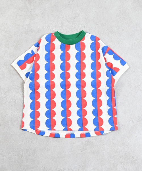 Ocean&Ground（オーシャン&グラウンド）の「ソウガラＴシャツ（Tシャツ/カットソー・キッズ・ドット/サンドベージュ/パープル・80/90/95/100/110/120/130/140）」の12枚目の写真