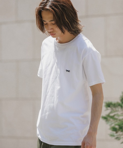 PENNEYS(ぺニーズ)の「【ROOPTOKYO別注】PENNEYS/ペニーズ THE FOX BASIC CREW SS TEE ロゴ ワッペン刺繍 半袖TEE(Tシャツ/カットソー・メンズ・ネイビー/サンドベージュ/ブラック/ライトピンク/ホワイト・S/L/M/XL)」の1枚目の写真