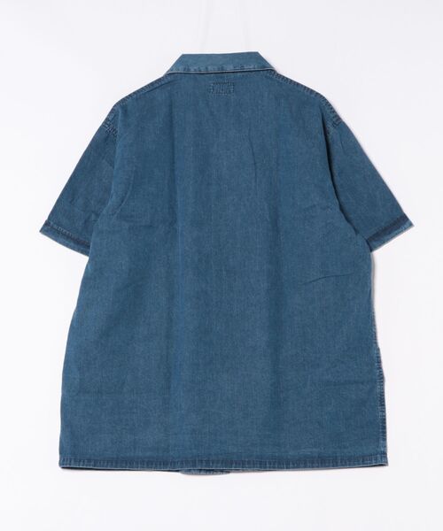 BLUE BLUE(ブルーブルー)の「STS0043 ジャガードデニムビーチシャツ(シャツ/ブラウス・メンズ・ブルー・SMALL/LARGE/MEDIUM/X-LARGE)」の8枚目の写真