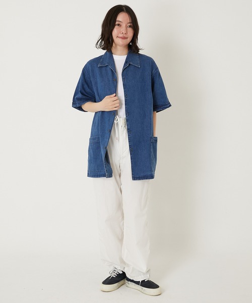 BLUE BLUE(ブルーブルー)の「STS0043 ジャガードデニムビーチシャツ(シャツ/ブラウス・メンズ・ブルー・SMALL/LARGE/MEDIUM/X-LARGE)」の9枚目の写真