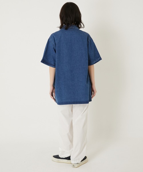 BLUE BLUE(ブルーブルー)の「STS0043 ジャガードデニムビーチシャツ(シャツ/ブラウス・メンズ・ブルー・SMALL/LARGE/MEDIUM/X-LARGE)」の11枚目の写真