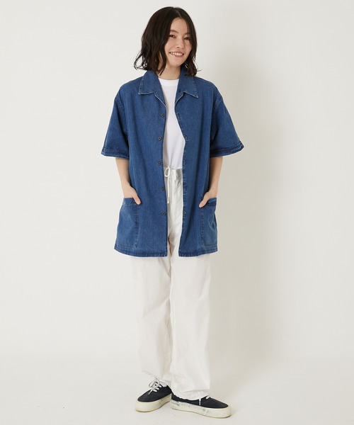 BLUE BLUE(ブルーブルー)の「STS0043 ジャガードデニムビーチシャツ(シャツ/ブラウス・メンズ・ブルー・SMALL/LARGE/MEDIUM/X-LARGE)」の12枚目の写真