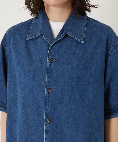BLUE BLUE(ブルーブルー)の「STS0043 ジャガードデニムビーチシャツ(シャツ/ブラウス・メンズ・ブルー・SMALL/LARGE/MEDIUM/X-LARGE)」の13枚目の写真