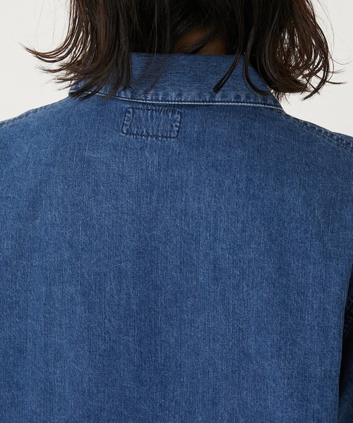 BLUE BLUE(ブルーブルー)の「STS0043 ジャガードデニムビーチシャツ(シャツ/ブラウス・メンズ・ブルー・SMALL/LARGE/MEDIUM/X-LARGE)」の15枚目の写真