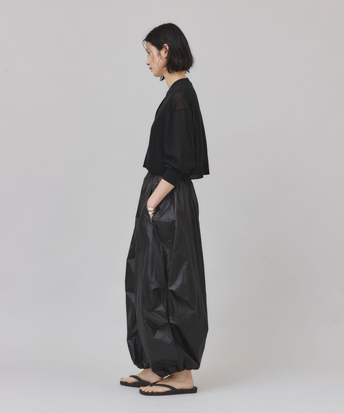 Curensology(カレンソロジー)の「Curensology(カレンソロジー)/シアーショートニットカーディガン(カーディガン/ボレロ・レディース・ライトブルー/ブラック/ホワイト・FREE)」の14枚目の写真