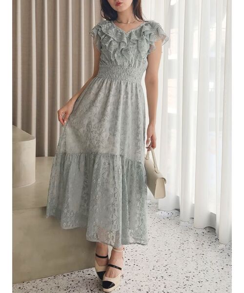 dazzlin バックリボンレースノースリワンピース バックリボンレースノースリワンピース(ワンピース)|dazzlin