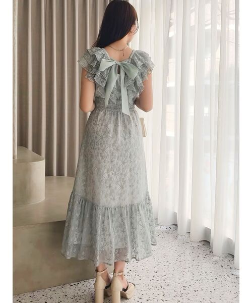 dazzlin バックリボンレースフリルワンピース Mサイズ dazzlin バックリボンレースフリルワンピース Mサイズ