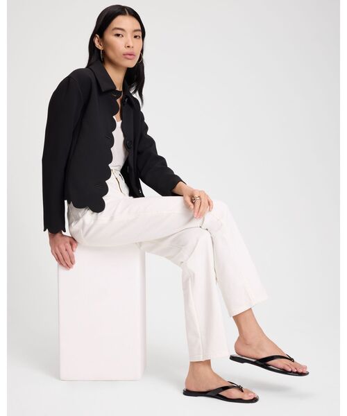 kate spade new york(ケイトスペード ニューヨーク)の「ホワイト ボーイフレンド ジーンズ(その他パンツ・レディース・ホワイト・24/26/25)」の3枚目の写真