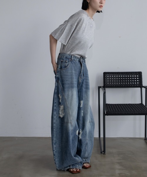 専用です！美品RHC裾ダメージジーンズ クロップド丈デニムRonHermanvi 楽天市場】クロップド デニムパンツ 7分丈 レディース