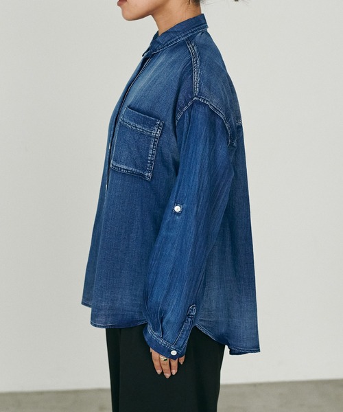 LARUTA ラルータ デニムオーバーシャツ レディース LARUTA