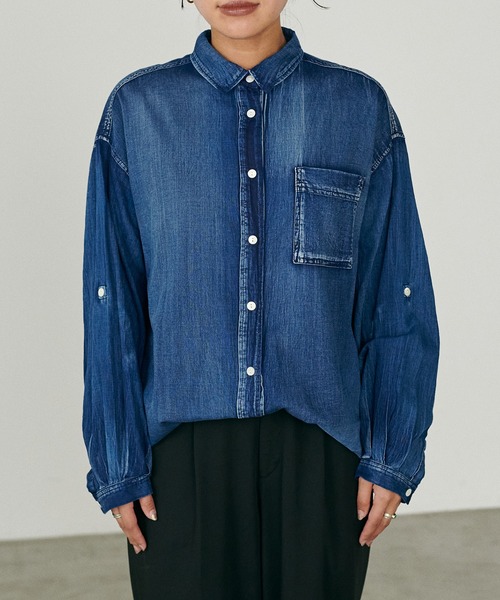 LARUTA デニムオーバーシャツ デニムオーバーシャツ | LARUTA(ラルータ