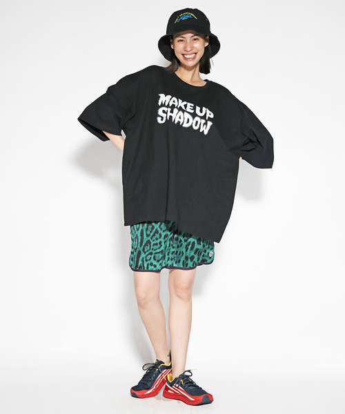 ALDIES（アールディーズ）の「Make Up Big T / メイクアップビッグT（Tシャツ/カットソー・メンズ・ホワイト/ブラック/レッド・FREE）」の2枚目の写真