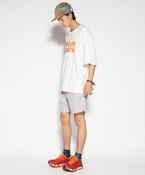 ALDIES（アールディーズ）の「Make Up Big T / メイクアップビッグT（Tシャツ/カットソー・メンズ・ホワイト/ブラック/レッド・FREE）」の21枚目の写真