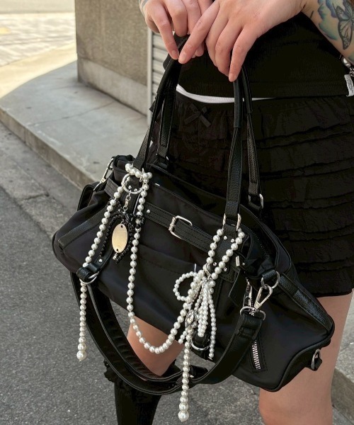 XU（エックスユー）の「【Never mind the XU】belt shoulder bag / 【ネバーマインド ザ エックスユー】ベルトショルダーバッグ（ショルダーバッグ・レディース・ブラウン/ブラック・ONE SIZE）」の18枚目の写真