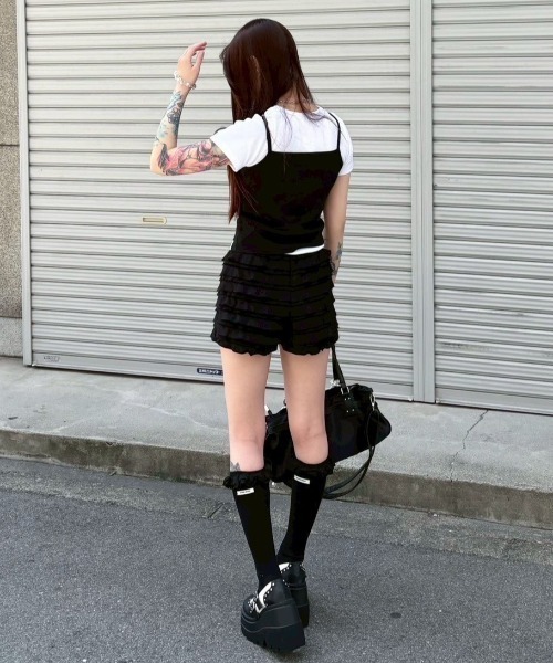 XU（エックスユー）の「【Never mind the XU】belt shoulder bag / 【ネバーマインド ザ エックスユー】ベルトショルダーバッグ（ショルダーバッグ・レディース・ブラウン/ブラック・ONE SIZE）」の8枚目の写真