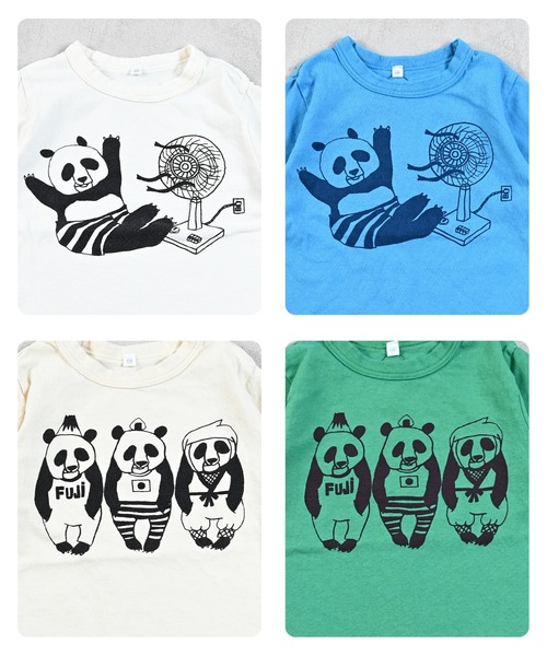 JIPPON(ジポン)の「イラストTシャツ/日本製(Tシャツ/カットソー・キッズ・ライトブルー/オフホワイト/グリーン/アイボリー・80/90/95/100/110/120/130/140)」の12枚目の写真