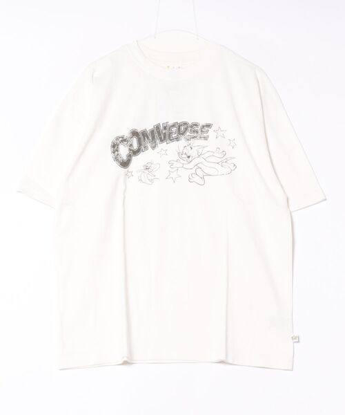 CONVERSE(コンバース)の「【CONVERSE/コンバース】×【TOM AND JERRY/トムとジェリー】ブランドロゴ プリント オーバーサイズ Tシャツ(Tシャツ/カットソー・レディース・ブラック/ホワイト・LARGE/MEDIUM)」の19枚目の写真
