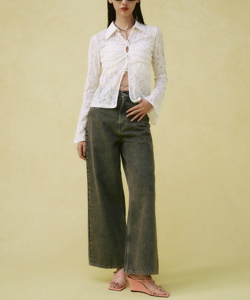 JOSE MOON(ジョゼムーン)の「BELTED STRAP SANDAL/ベルテッドストラップサンダル(サンダル・レディース・ホワイト/ライム/ピンク・35/37/39)」の12枚目の写真