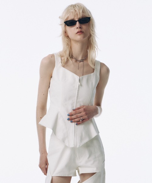 tシャツ LAYERED PEPURUM TOPS/レイヤードペプラムトップス レディース LAYERED PEPURUM TOPS/レイヤードペプラムトップス（Tシャツ