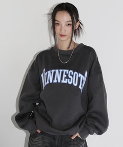 トップス AP STUDIO PRINT SWEAT PULLOVER AP STUDIO] PRINT SWEAT PULLOVER